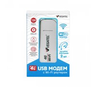 4G модем VEGATEL M24 Wi-Fi роутер c пигтейлами SMA, белый