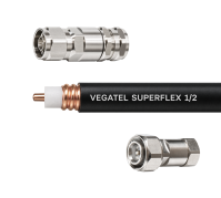 Кабельная сборка VEGATEL SuperFlex-1/2 (ГОСТ) (N-male - 4.3-10-male) 1м