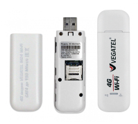 4G модем VEGATEL M24 Wi-Fi роутер c пигтейлами SMA, белый