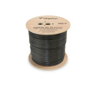 Кабель VEGATEL RG-58 A/U Сu (ГОСТ, PVC, многожильный, черный) бухта 500м