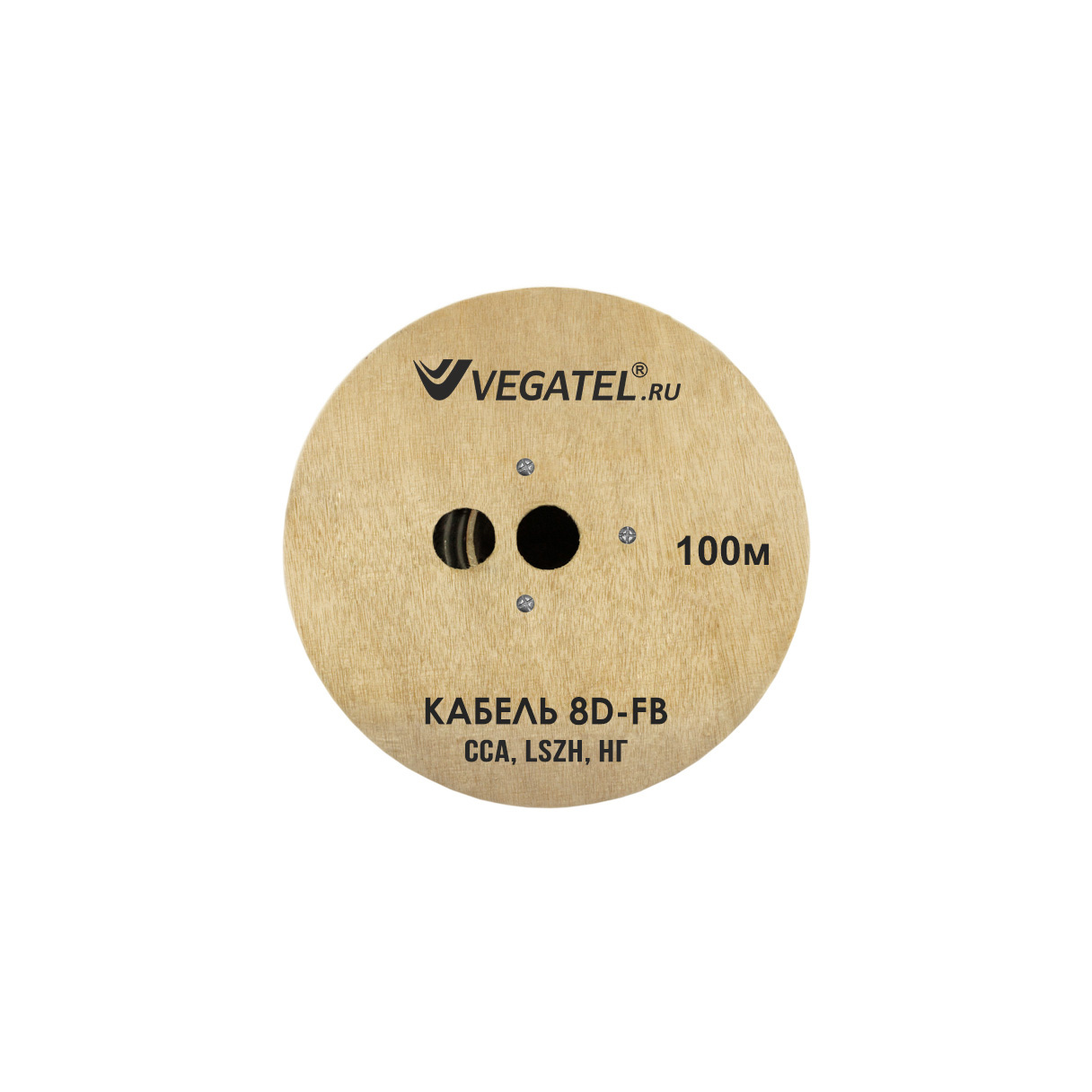 Кабель коаксиальный VEGATEL 8D-FB (ГОСТ, черный)